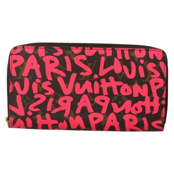 LOUIS VUITTON Monogram Graffiti Zippy Long Wallet Pink - Picture 1 of 16